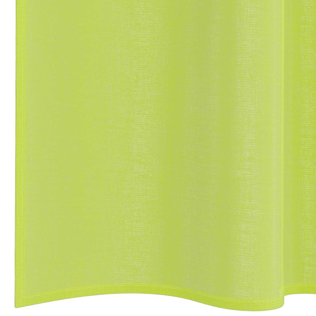 Voile Curtains with Rod Pockets 2 pcs Apple Green