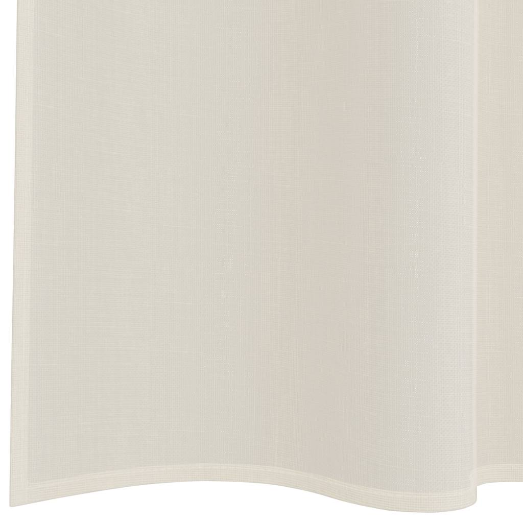 Voile Curtains with Rod Pockets 2 pcs Cream