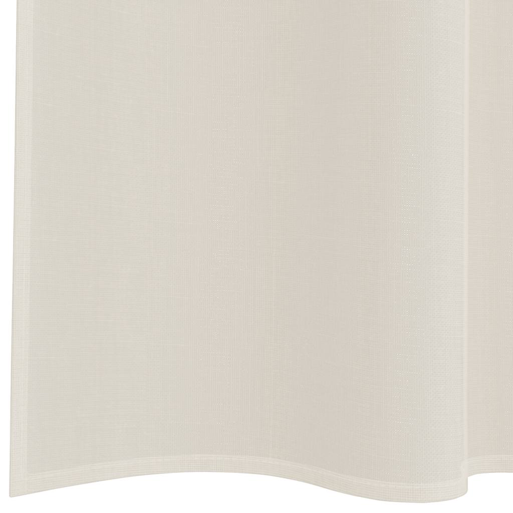 Voile Curtains with Rod Pockets 2 pcs Cream