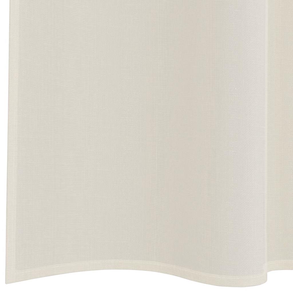 Voile Curtains with Rod Pockets 2 pcs Cream