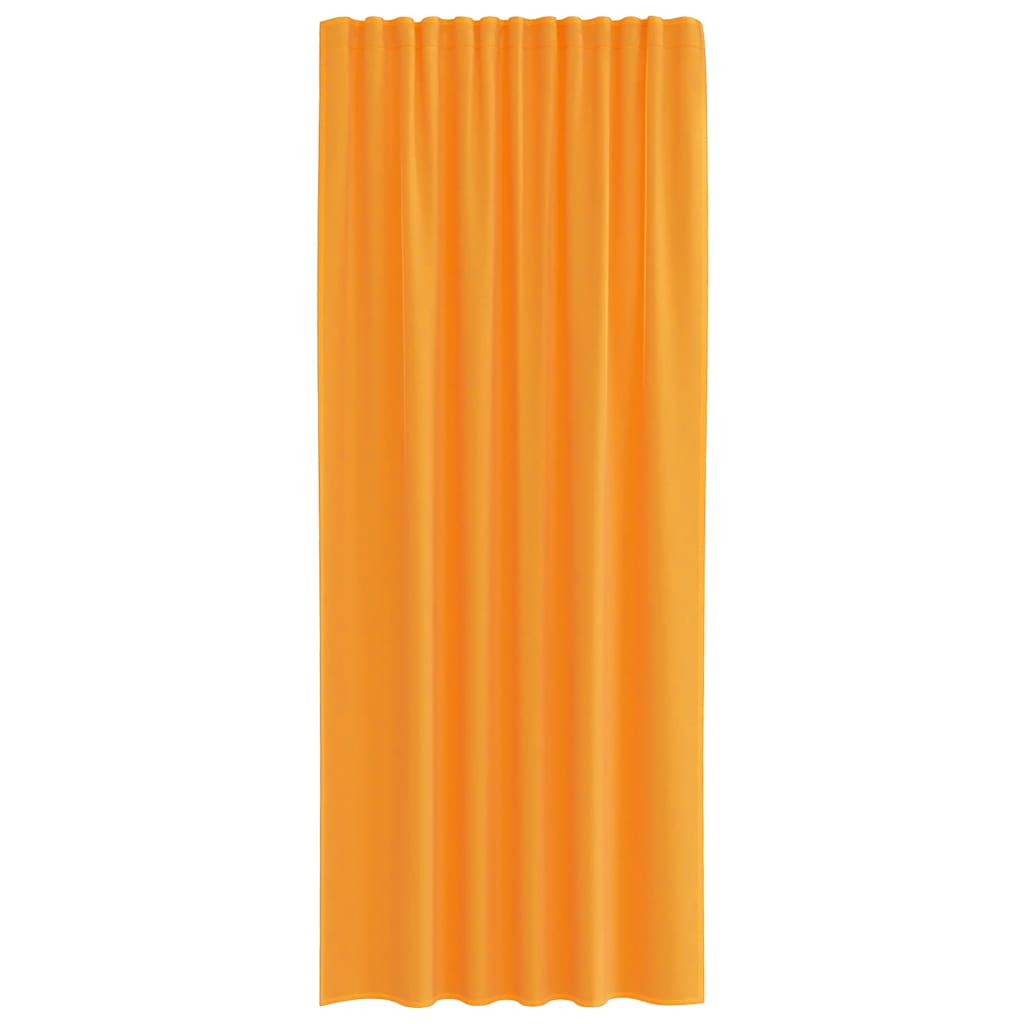 Voile Curtains with Rod Pockets 2 pcs Orange