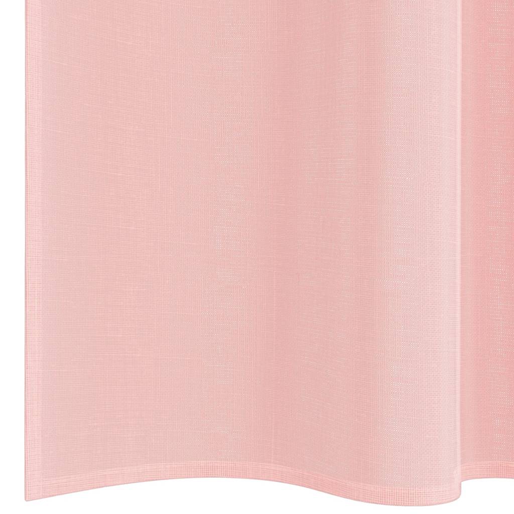 Voile Curtains with Rod Pockets 2 pcs Pink