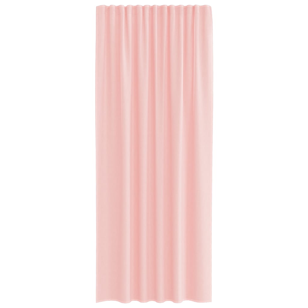 Voile Curtains with Rod Pockets 2 pcs Pink