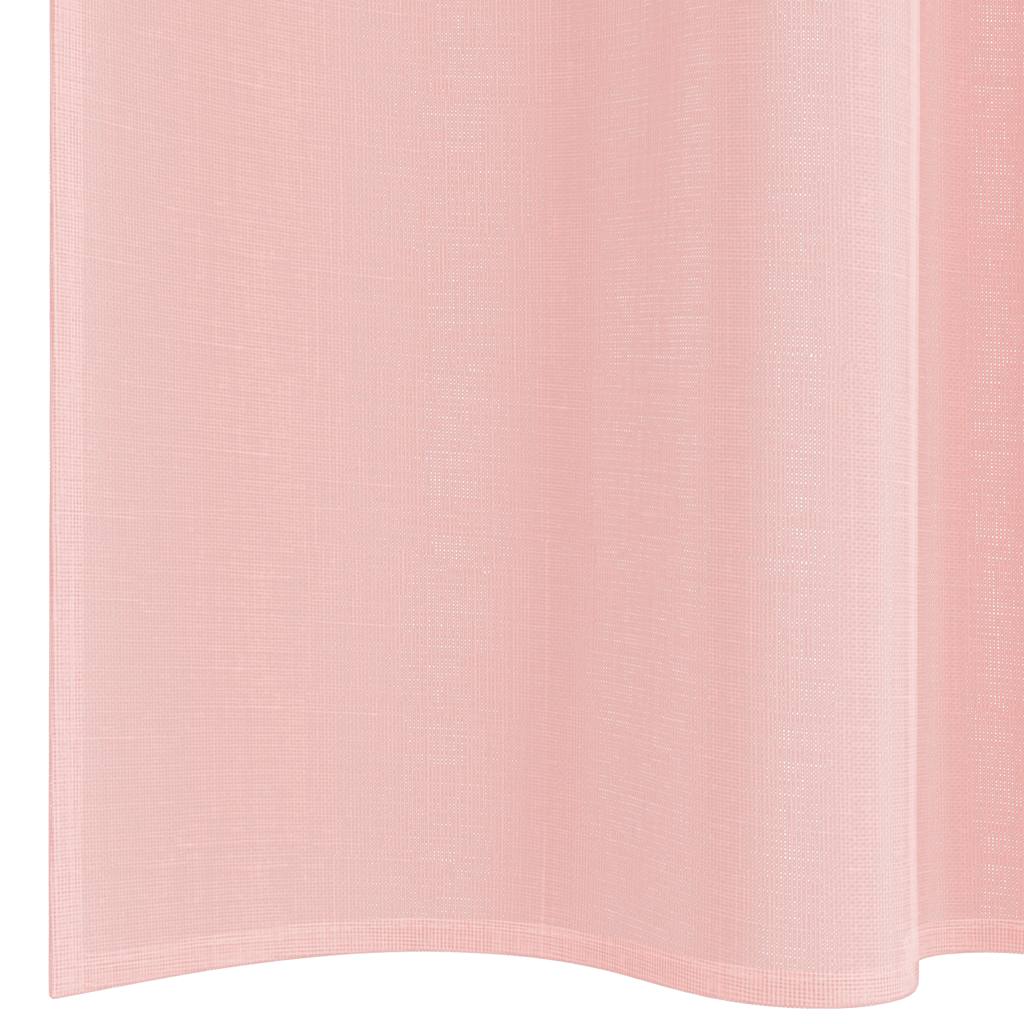 Voile Curtains with Rod Pockets 2 pcs Pink