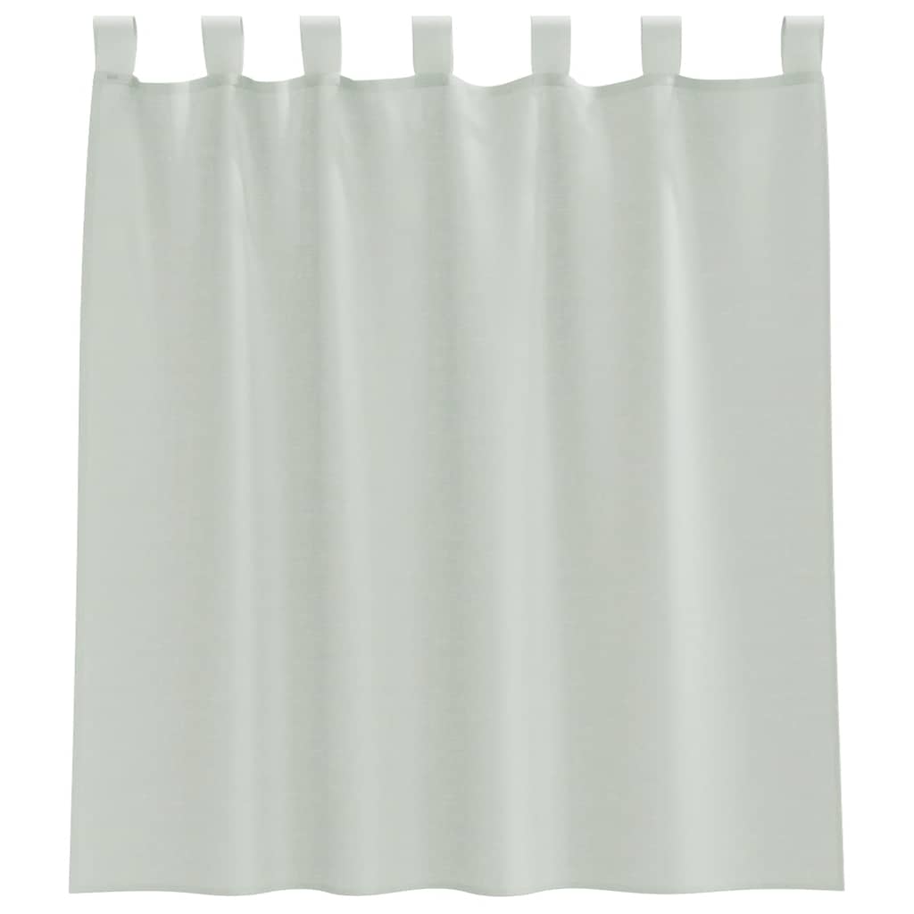 Voile Curtains with Rod Pockets 2 pcs Light Grey