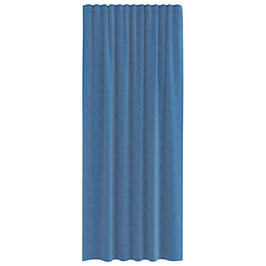 Voile Curtains with Rod Pockets 2 pcs Royal Blue