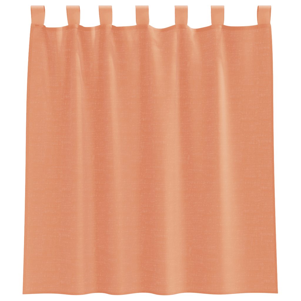 Voile Curtains with Rod Pockets 2 pcs Terracotta