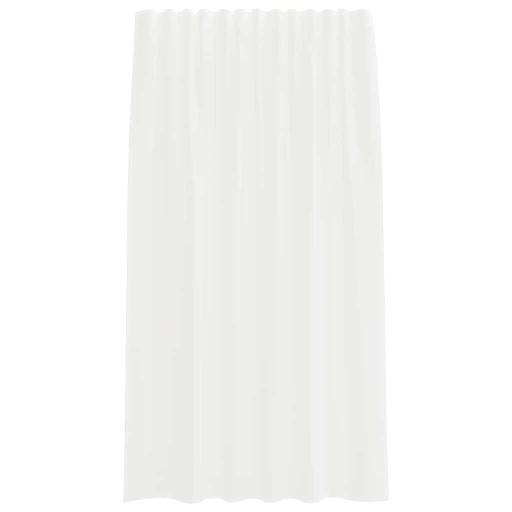 Voile Curtains with Rod Pockets 2 pcs White