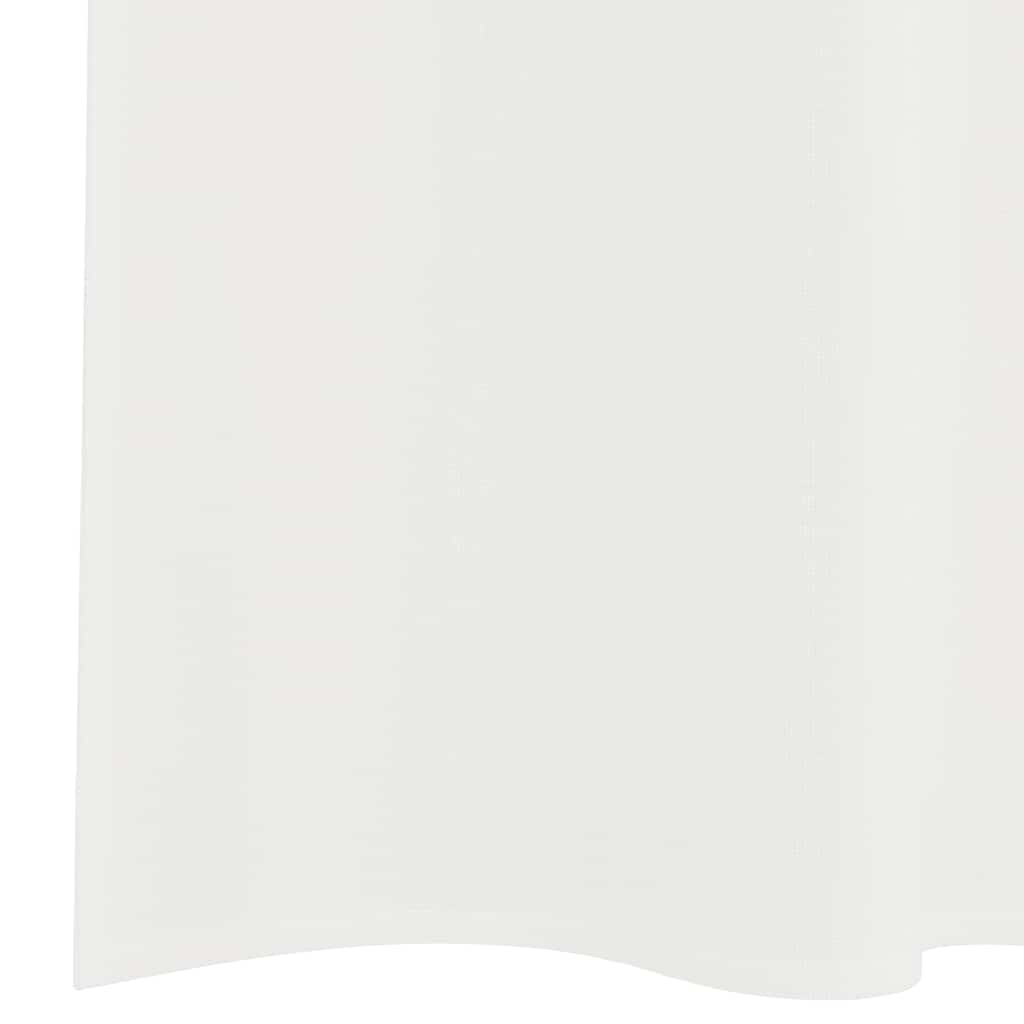 Voile Curtains with Rod Pockets 2 pcs White