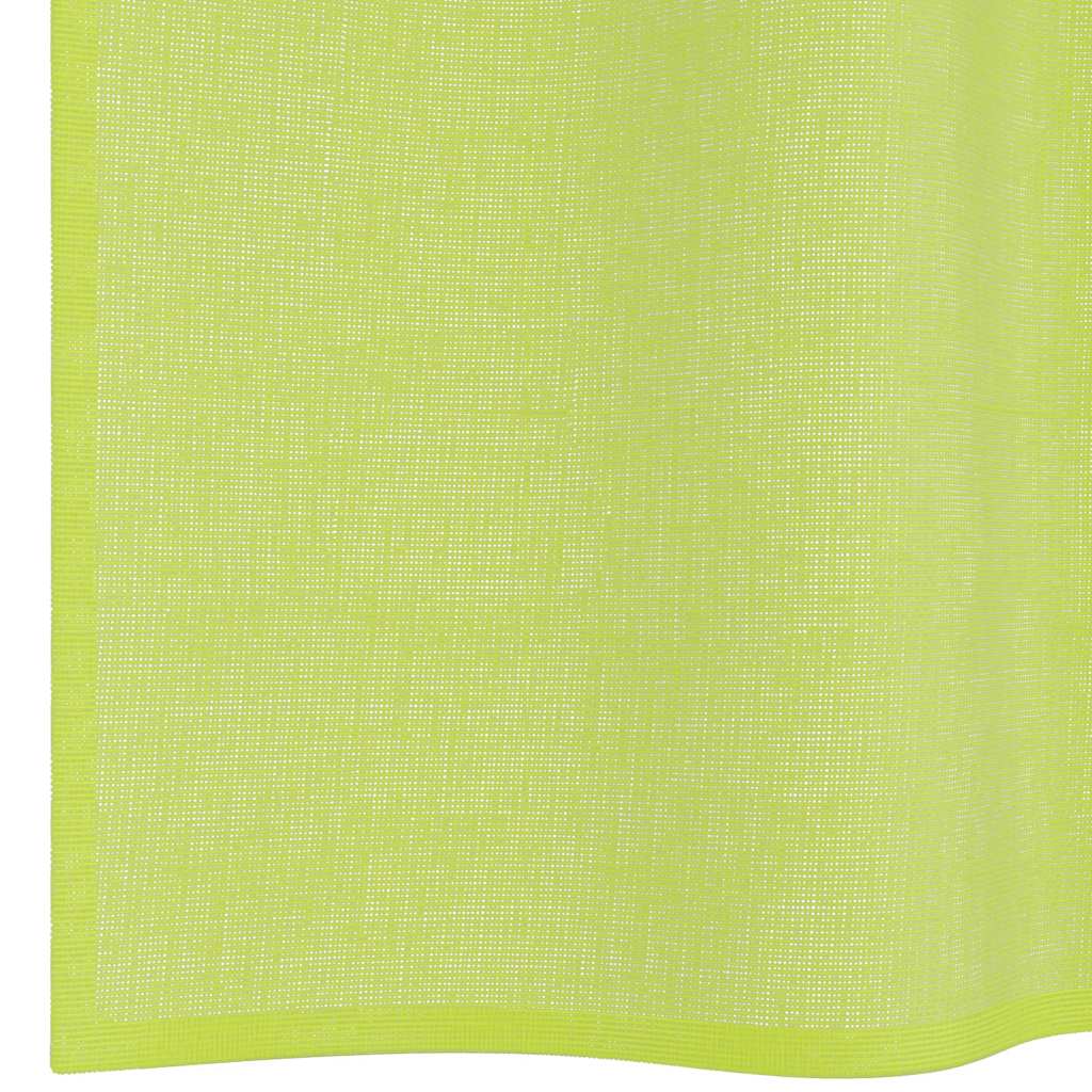 Voile Curtains with Tab Top 2 pcs Apple Green
