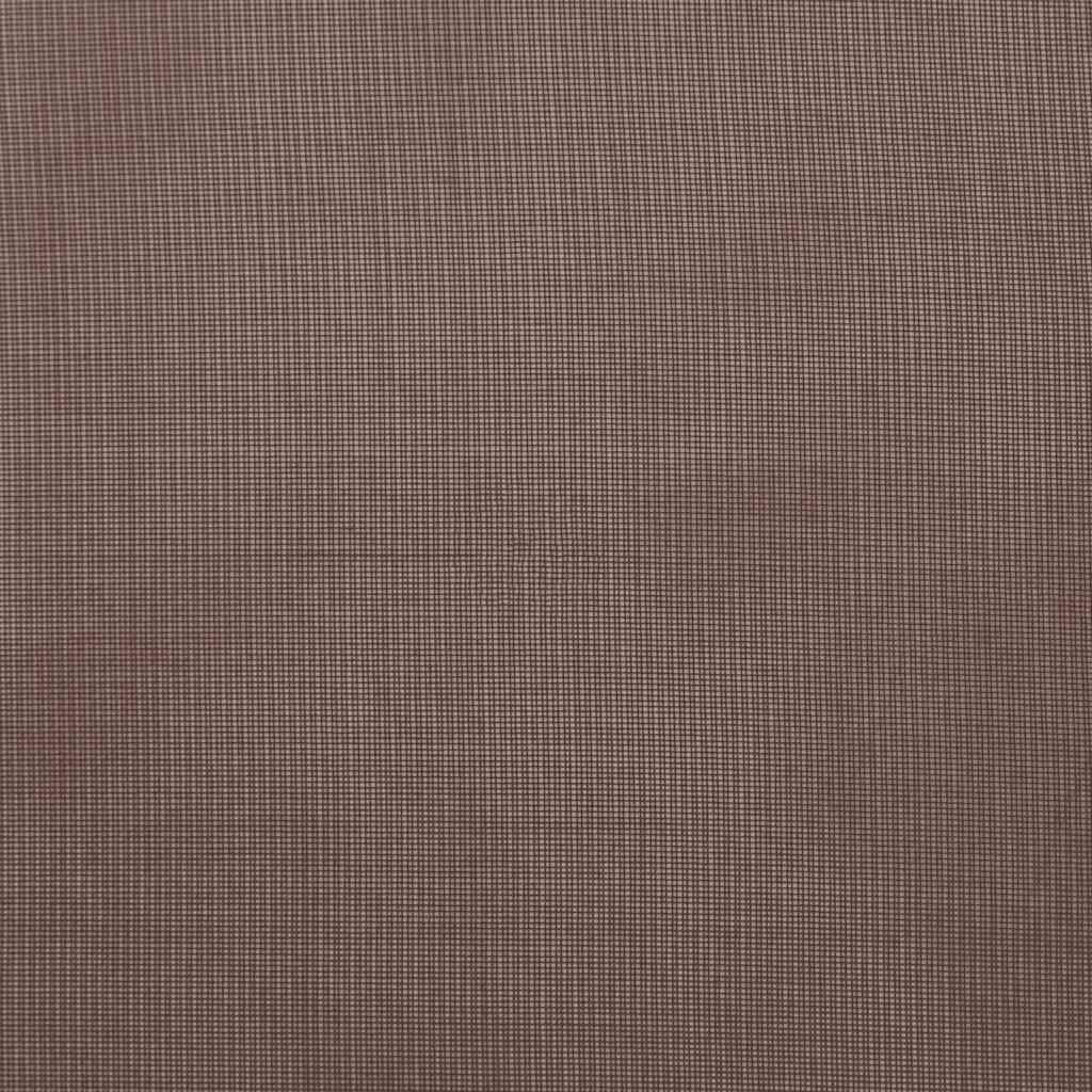Voile Curtains with Tab Top 2 pcs Brown