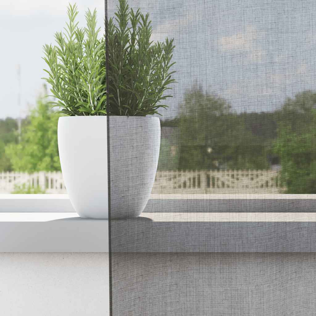 Voile Curtains with Loops 2 pcs Dark Grey 140x260 cm