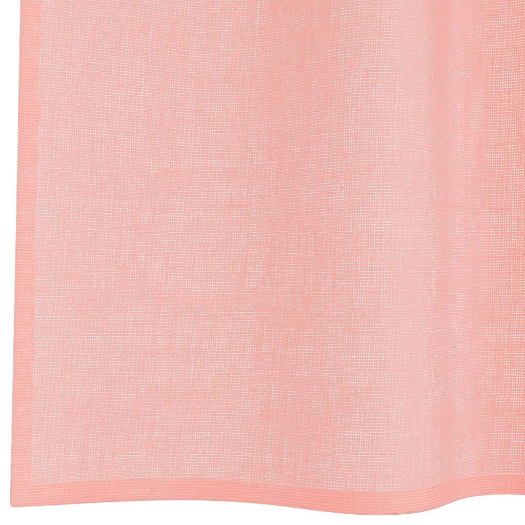 Voile Curtains with Loops 2 pcs Pink 140x260 cm