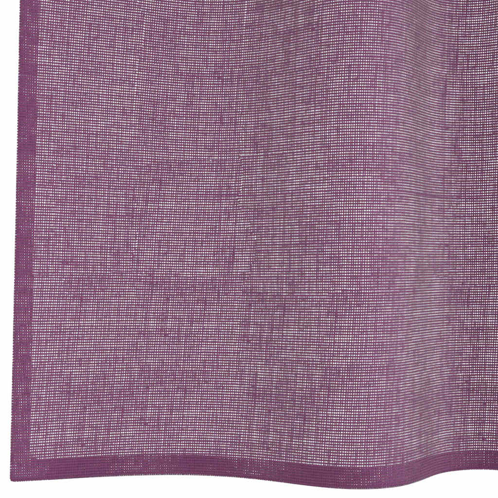 Voile Curtains with Loops 2 pcs Purple 140x140 cm