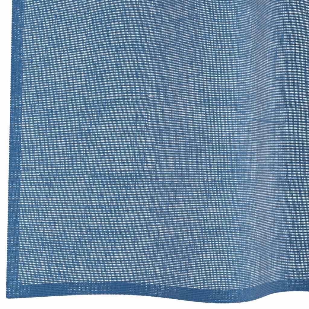 Voile Curtains with Loops 2 pcs Royal Blue 140x245 cm