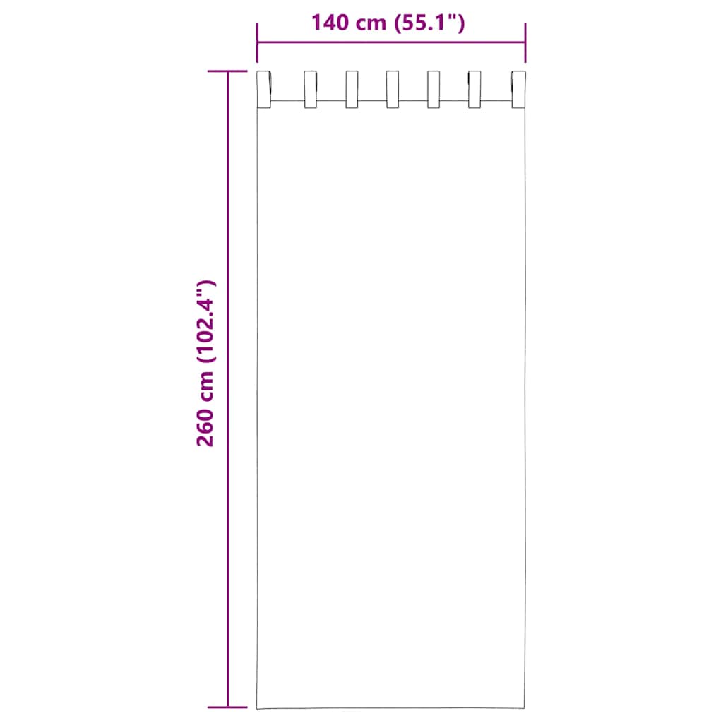Voile Curtains with Loops 2 pcs Terracotta 140x260 cm