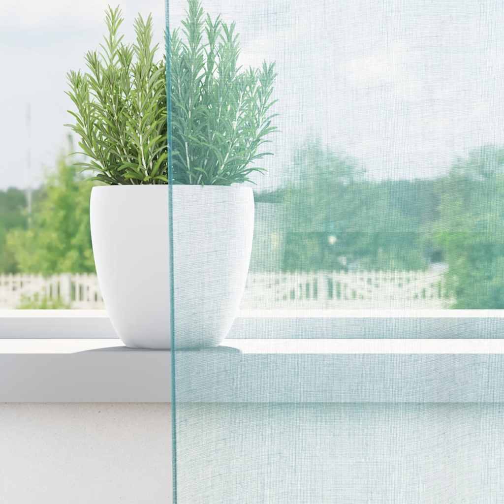 Voile Curtains with Loops 2 pcs Turquoise 140x260 cm
