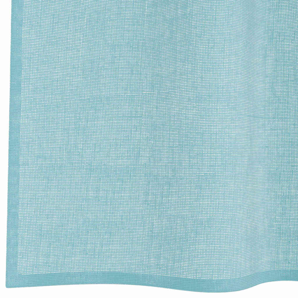 Voile Curtains with Loops 2 pcs Turquoise 140x260 cm