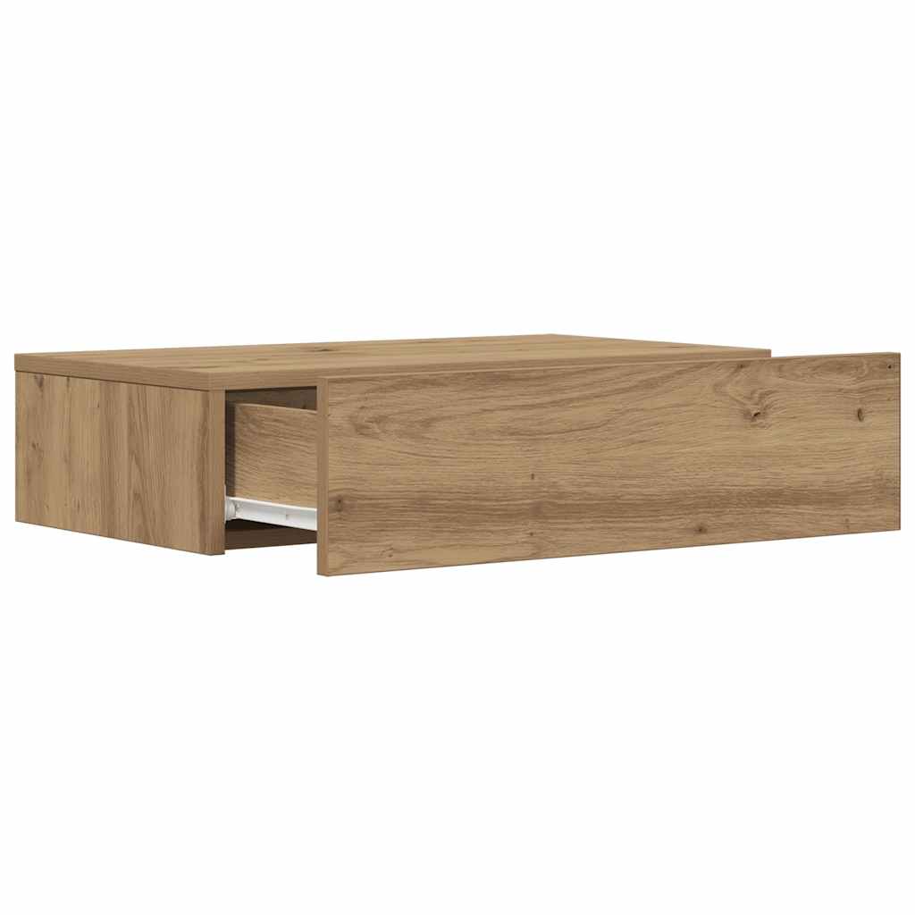 TV Cabinet with LED Lights Artisan Oak 60x35x15.5 cm