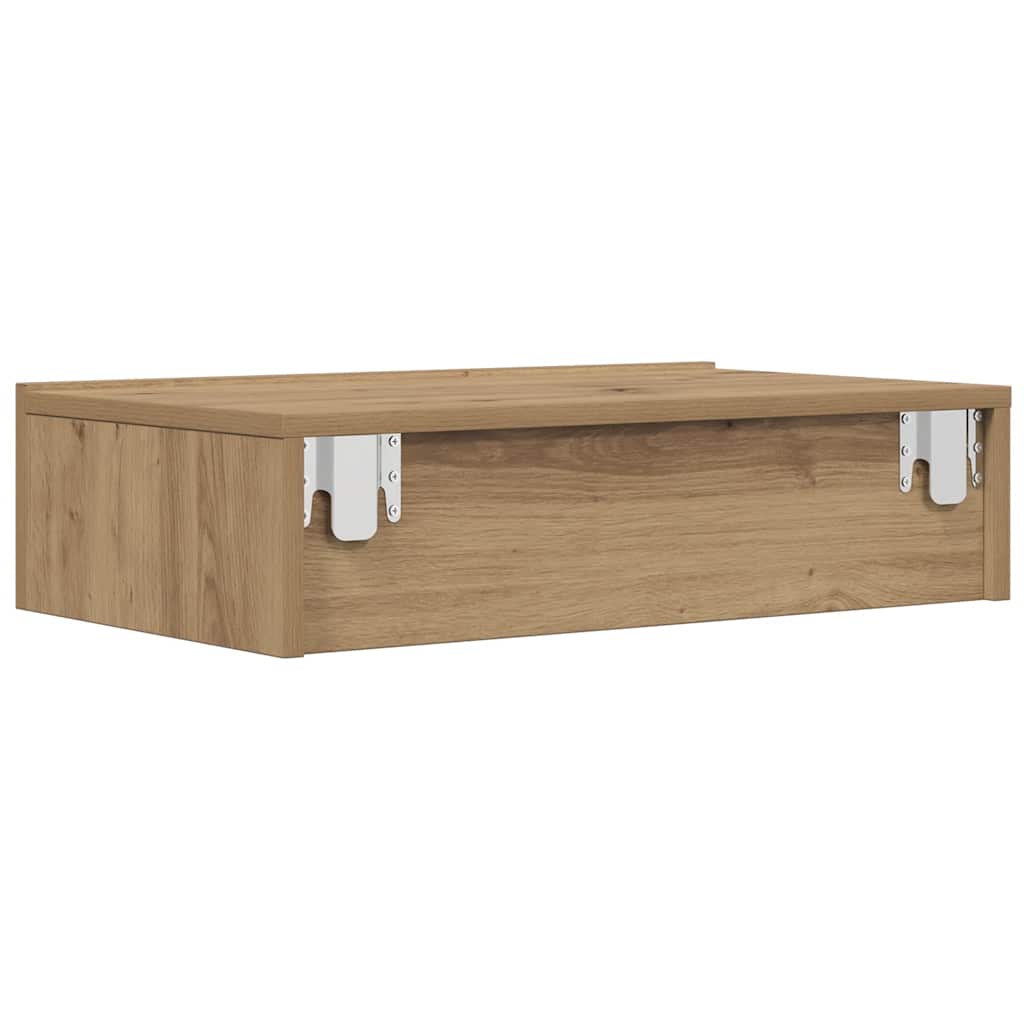 TV Cabinet with LED Lights Artisan Oak 60x35x15.5 cm