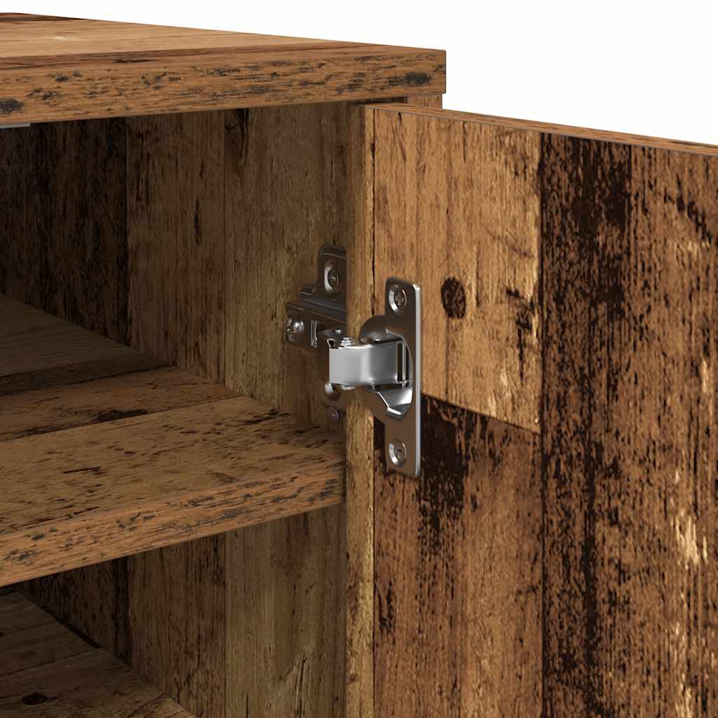 Shoe Cabinets 2 pcs Old Wood 32x35x70 cm Engineered Wood
