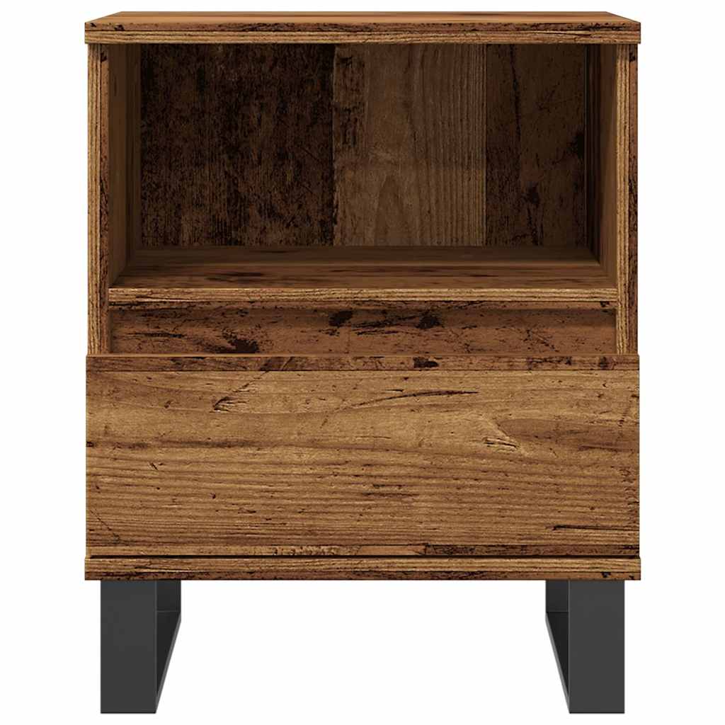 Bedside Cabinet Old Wood 40x35x50 cm Engineered Wood