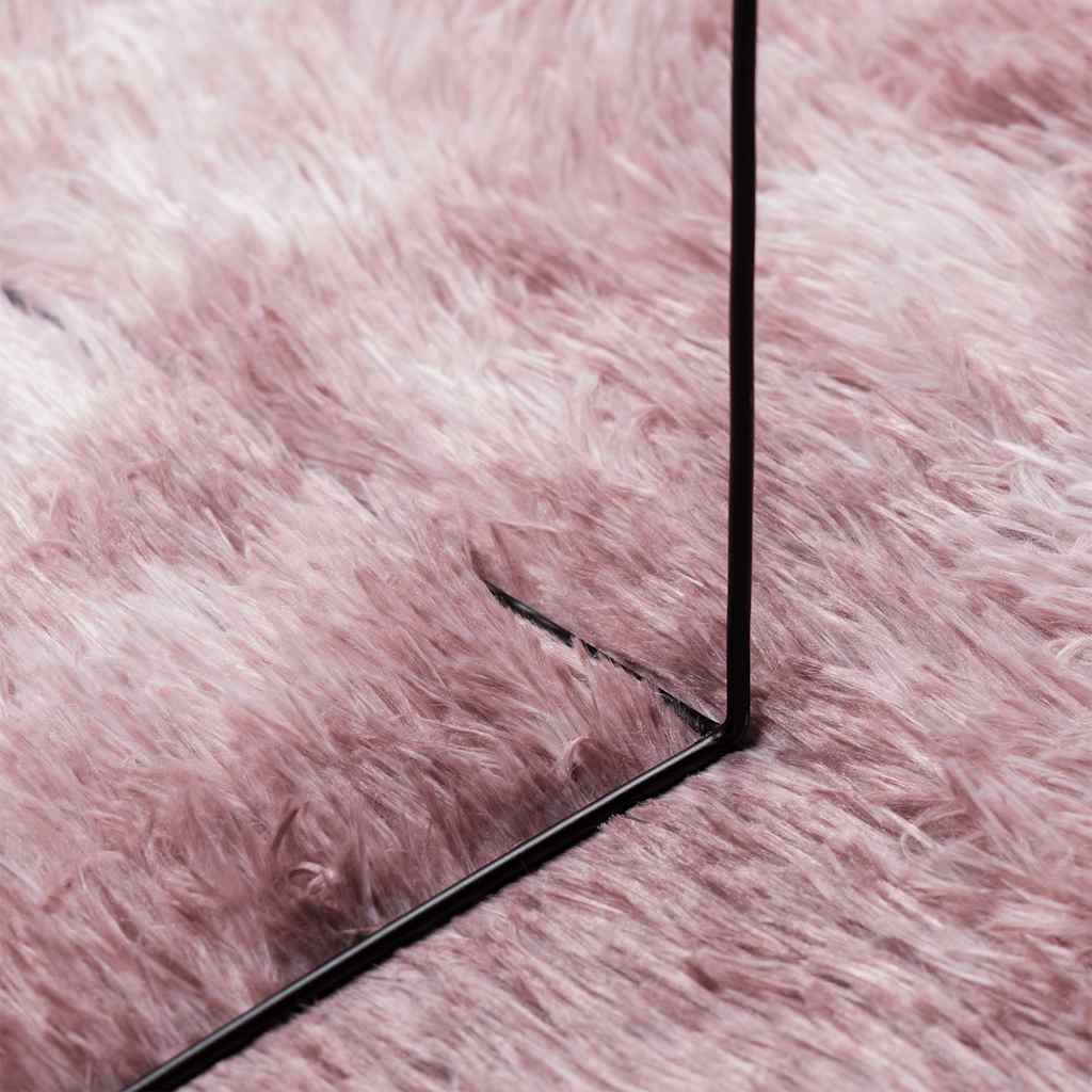 Shaggy Rug High Pile NAVARRA Dusty Pink 160x230 cm Polyester