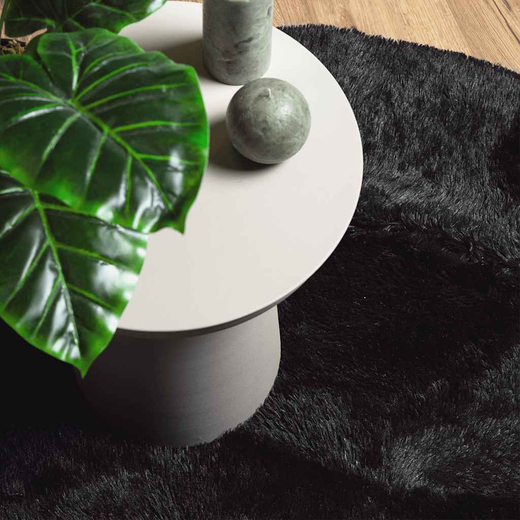 Shaggy Rug High Pile NAVARRA Black 300x200 cm Polyester