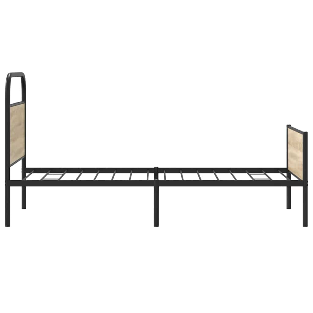 Bed Frame without Mattress 90x190 cm Sonoma Oak Engineered Wood