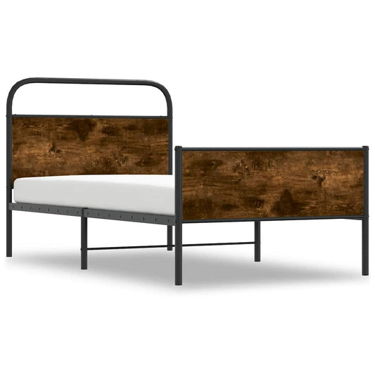 Bed Frame without Mattress 90x200 cm Sonoma Oak Engineered Wood
