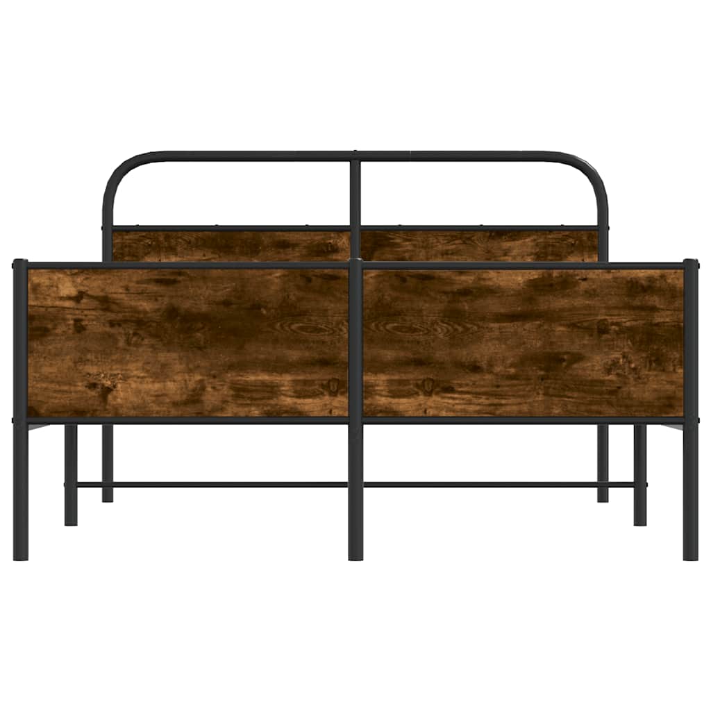 Bed Frame without Mattress 120x190 cm Sonoma Oak Engineered Wood