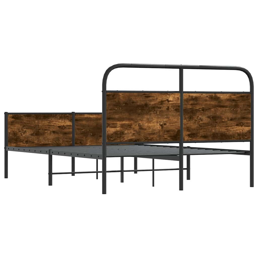 Bed Frame without Mattress 120x190 cm Sonoma Oak Engineered Wood