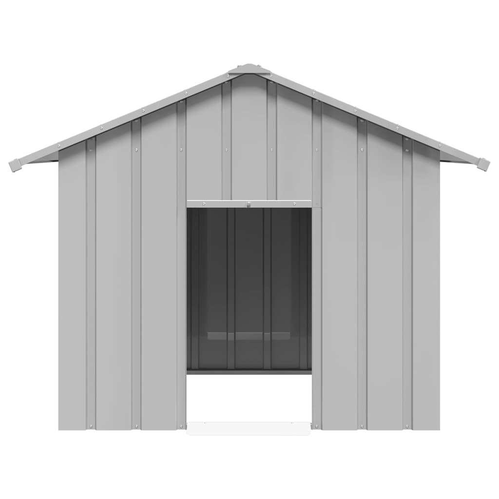 Dog House with Roof 131x101x102 cm Galvanised Steel