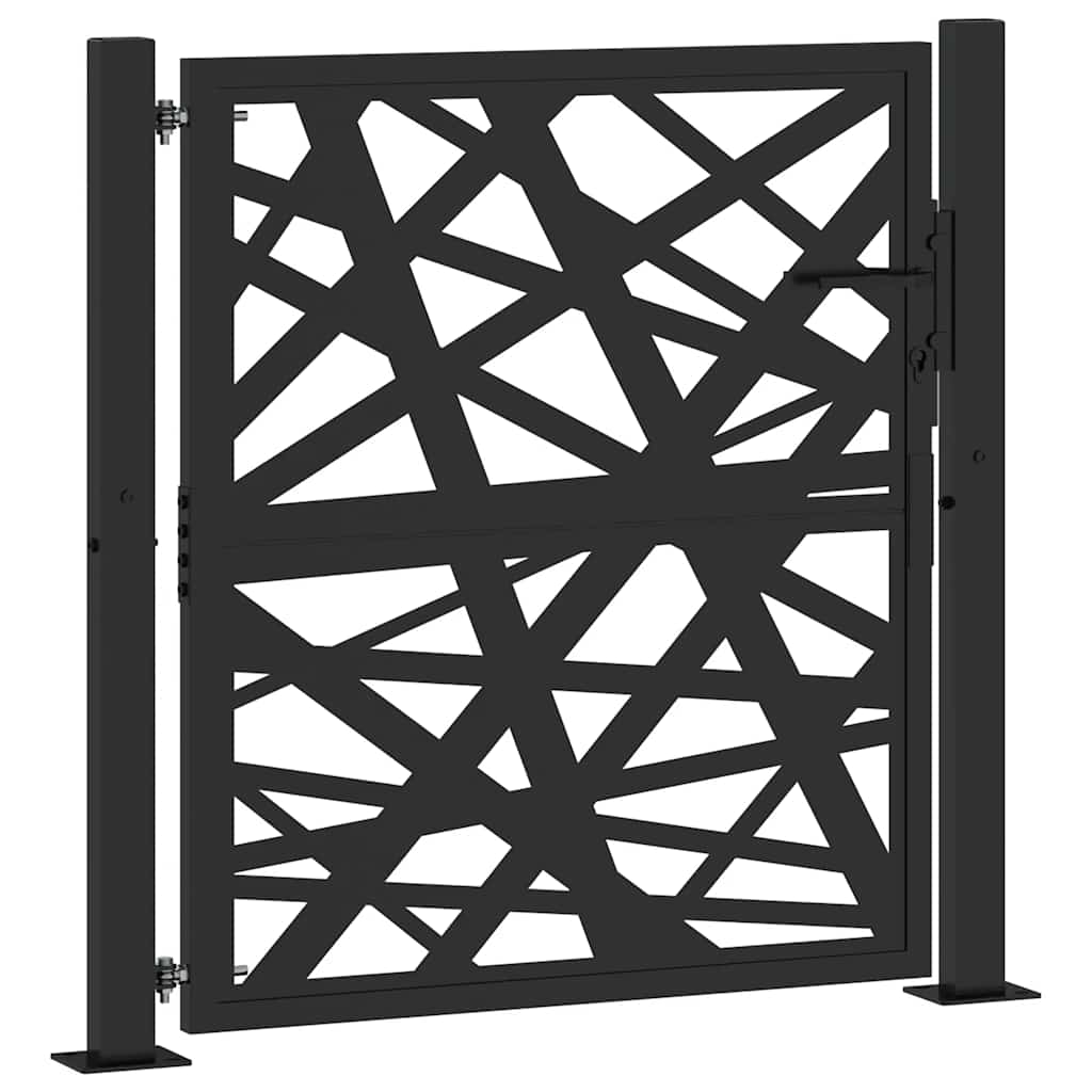Garden Gate Black 105x106 cm Steel Light Design