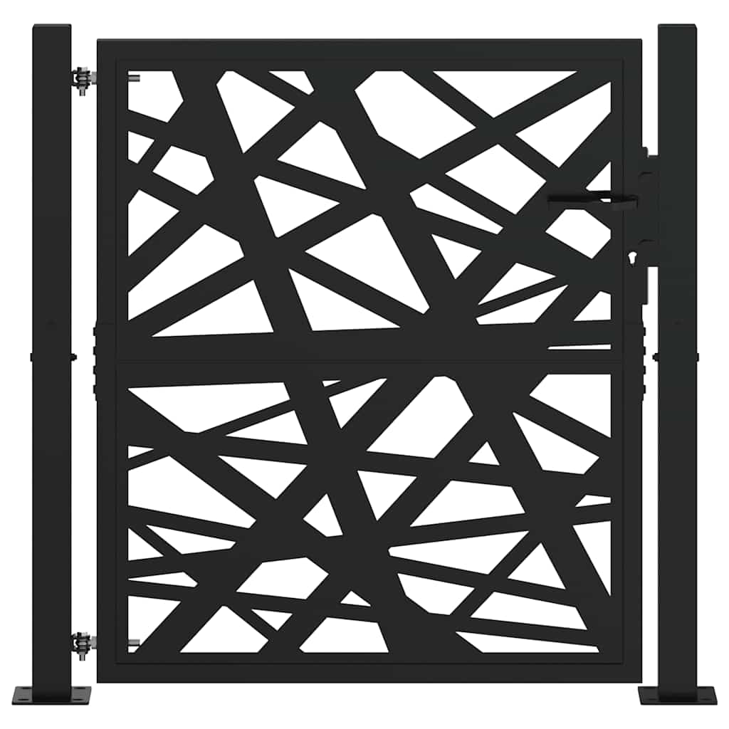 Garden Gate Black 105x106 cm Steel Light Design