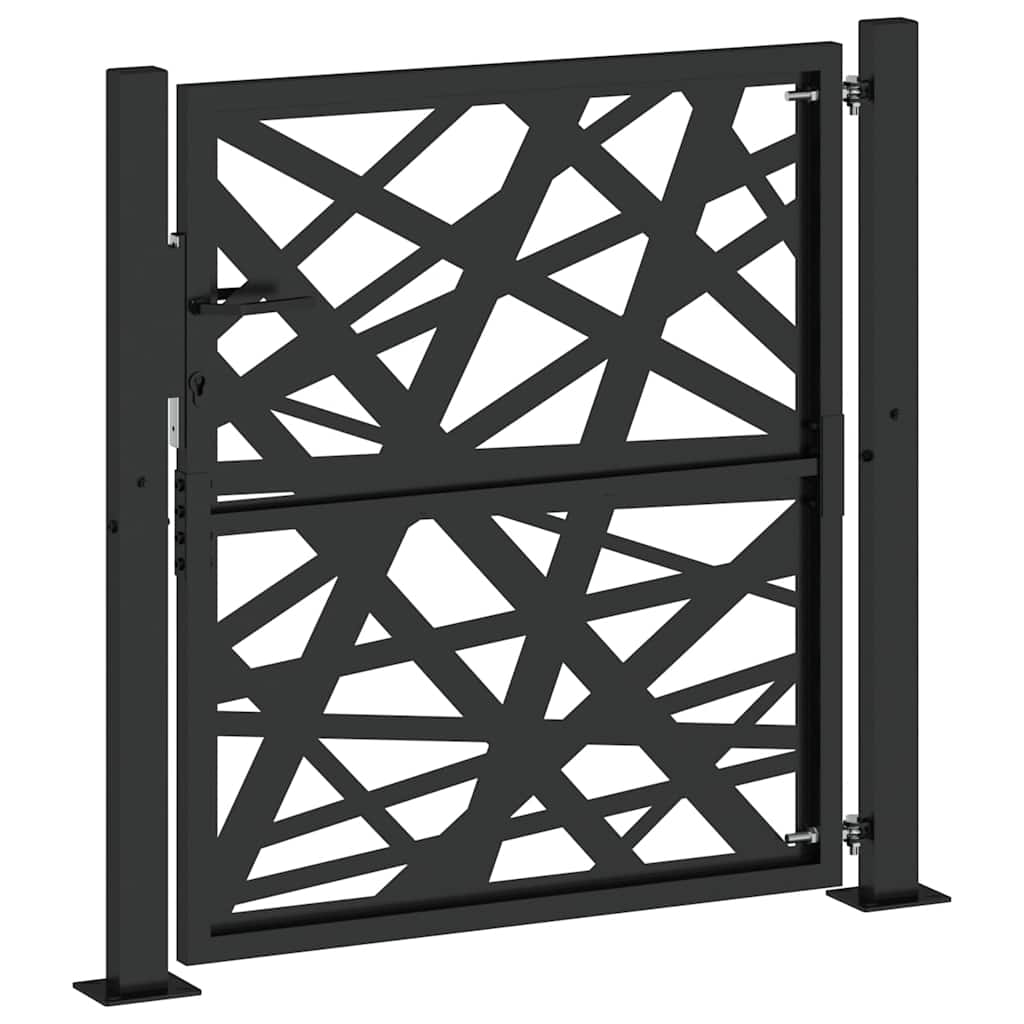 Garden Gate Black 105x106 cm Steel Light Design