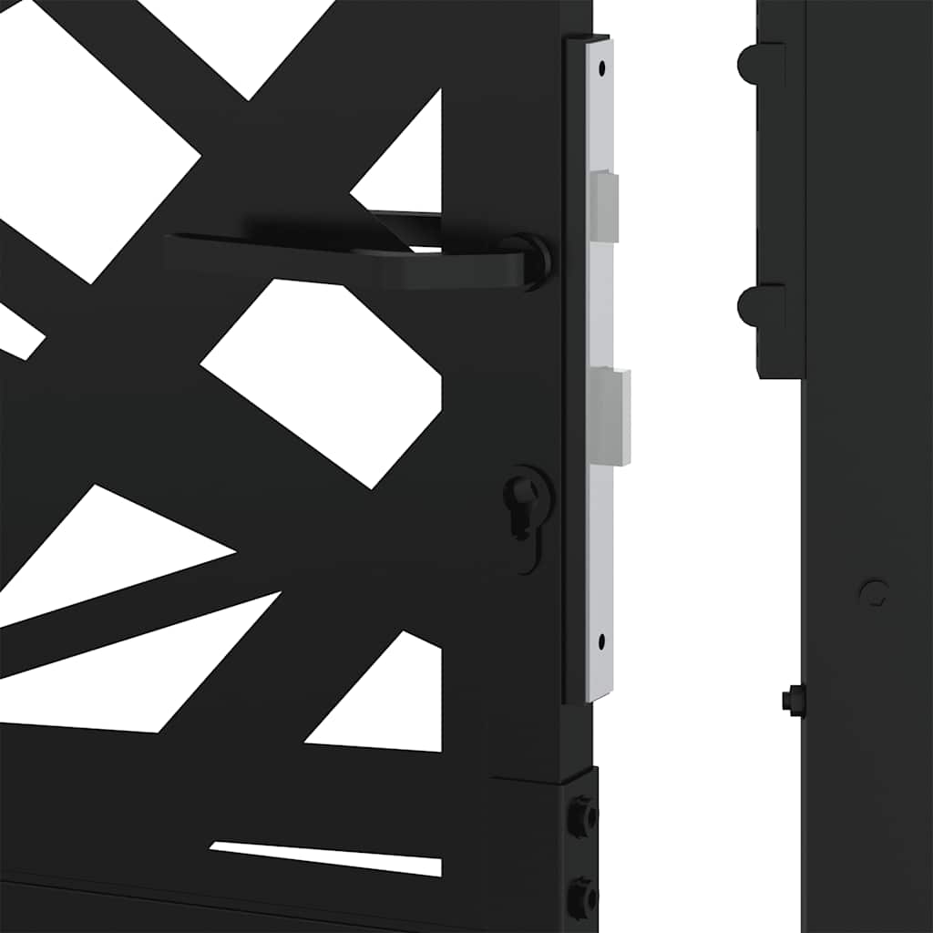 Garden Gate Black 105x106 cm Steel Light Design