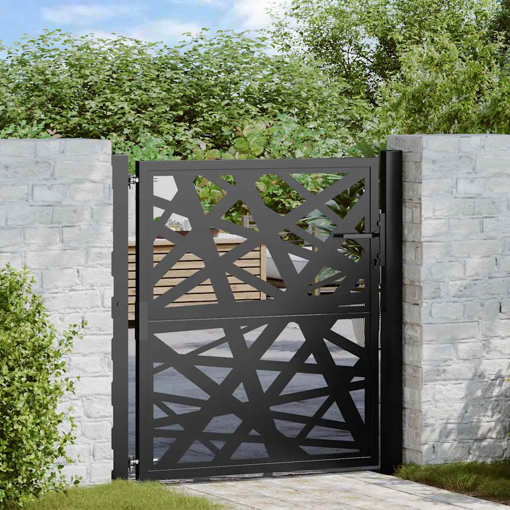 Garden Gate Black 105x106 cm Steel Light Design