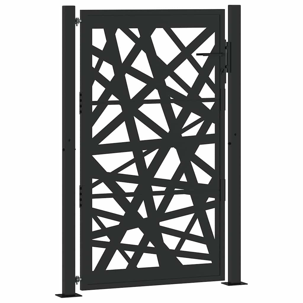 Garden Gate Black 105x155 cm Steel Light Design