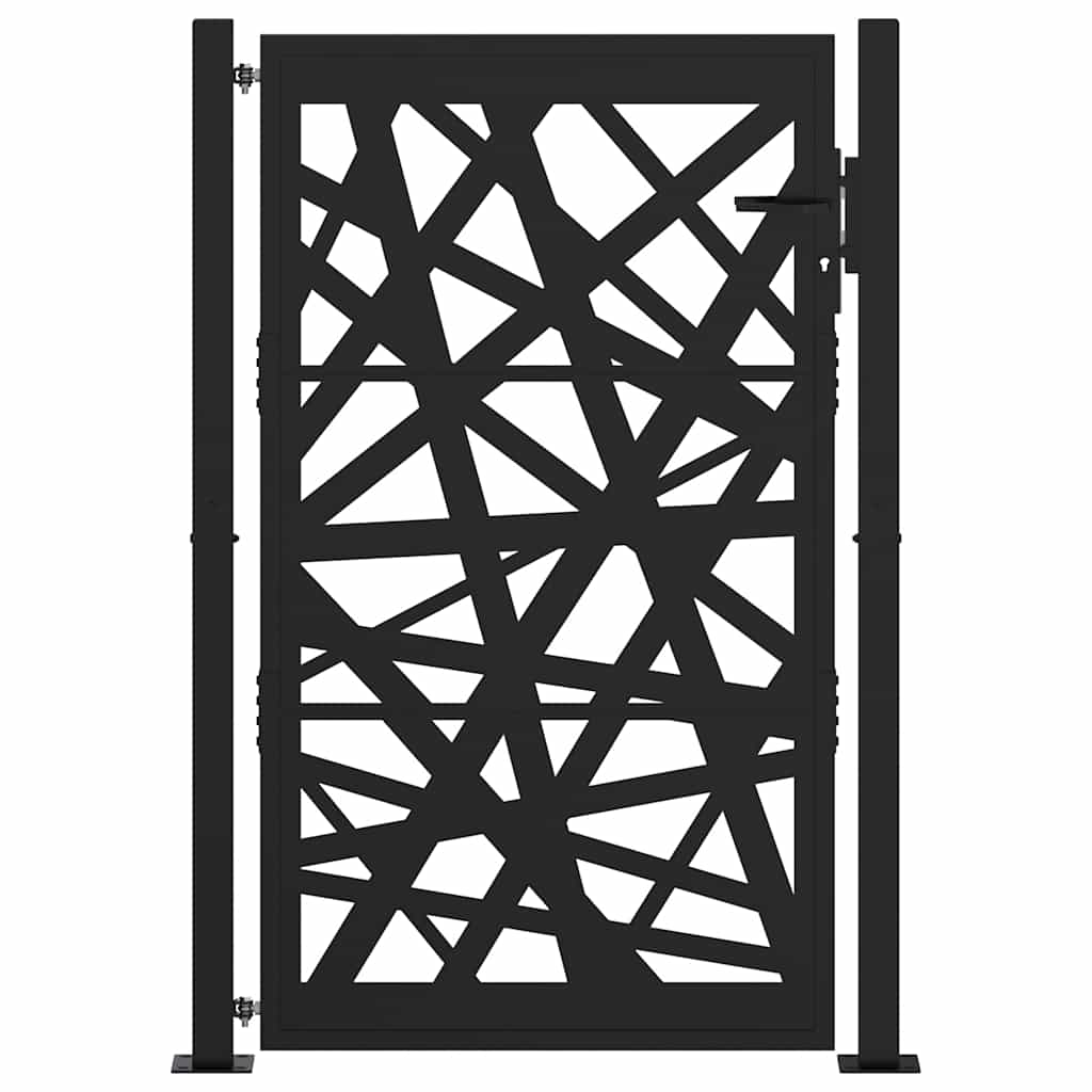 Garden Gate Black 105x155 cm Steel Light Design
