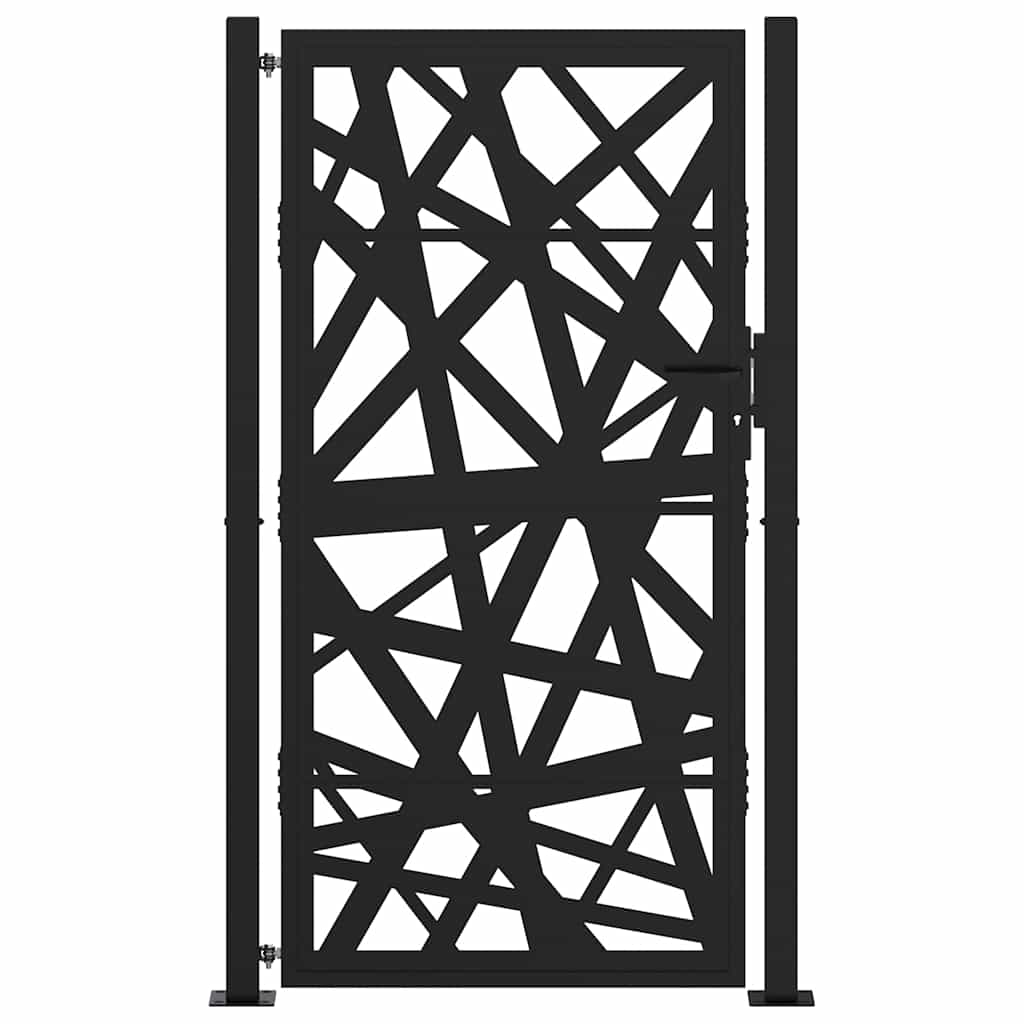 Garden Gate Black 105x180 cm Steel Light Design