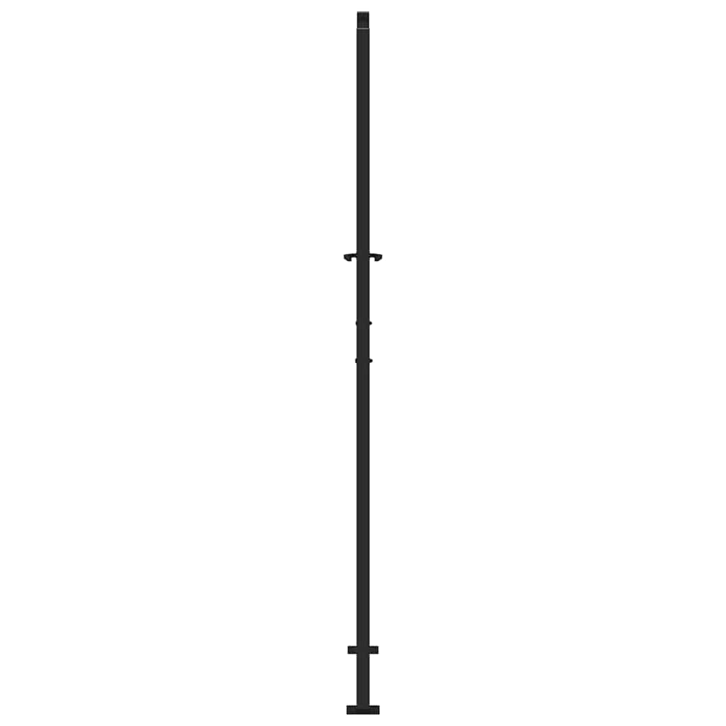 Garden Gate Black 105x205 cm Steel Light Design