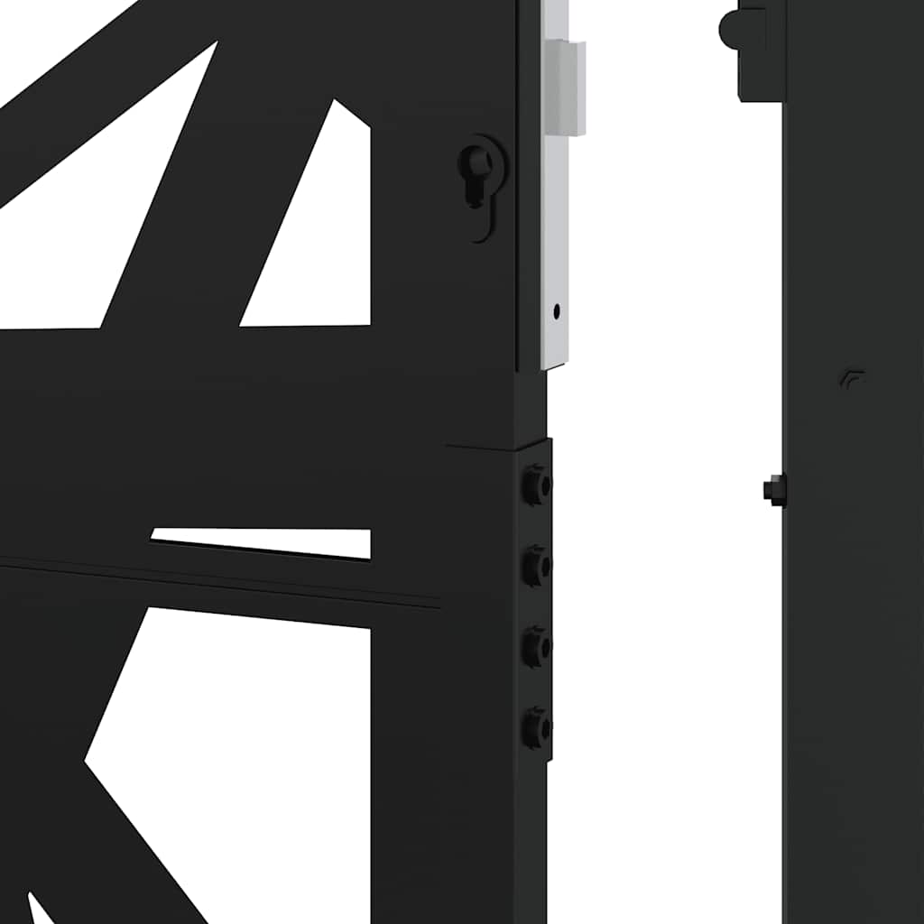 Garden Gate Black 105x205 cm Steel Light Design