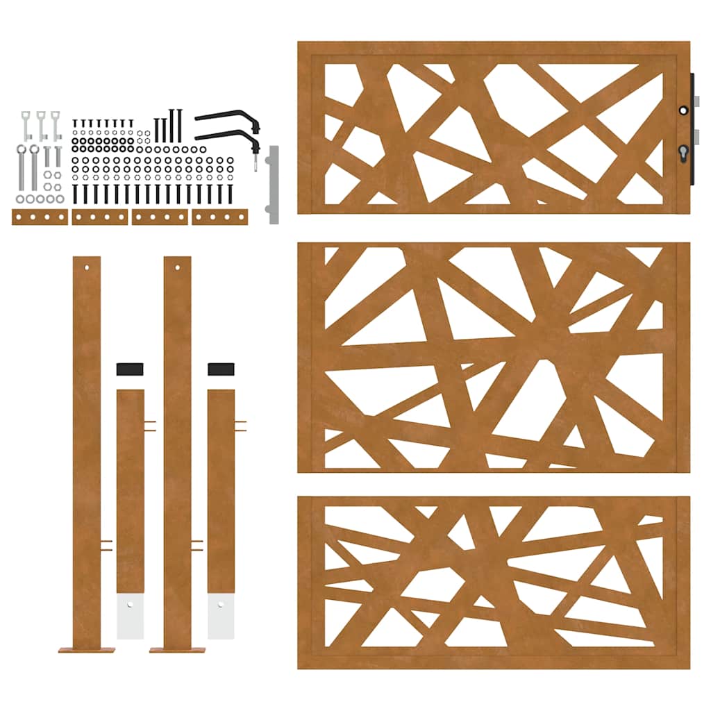 Garden Gate 105x130 cm Weathering Steel Light Design