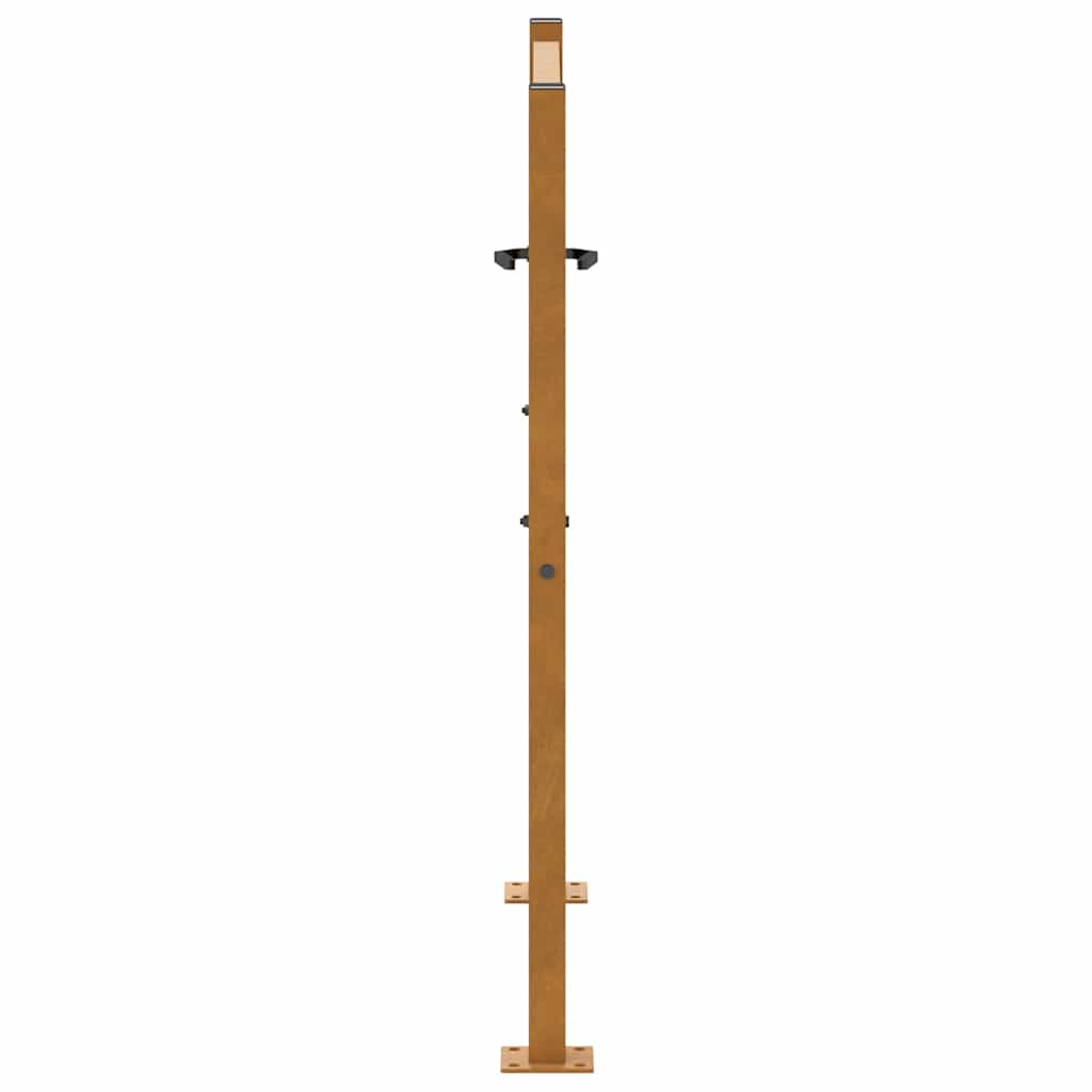 Garden Gate 105x105 cm Weathering Steel Leaf Design