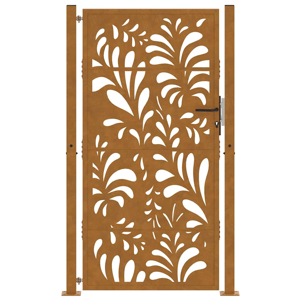 Garden Gate 105x180 cm Weathering Steel Wave Design