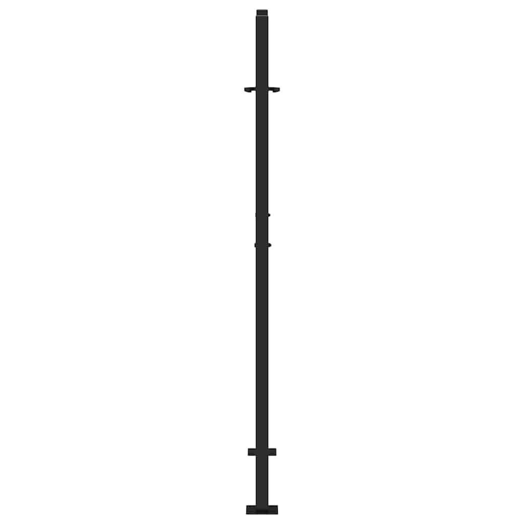 Garden Gate Black 105x155 cm Steel Trace Design