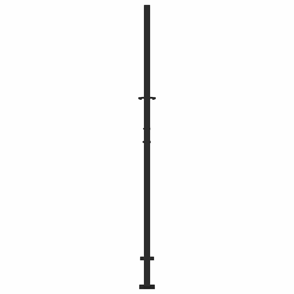 Garden Gate Black 105x180 cm Steel Trace Design
