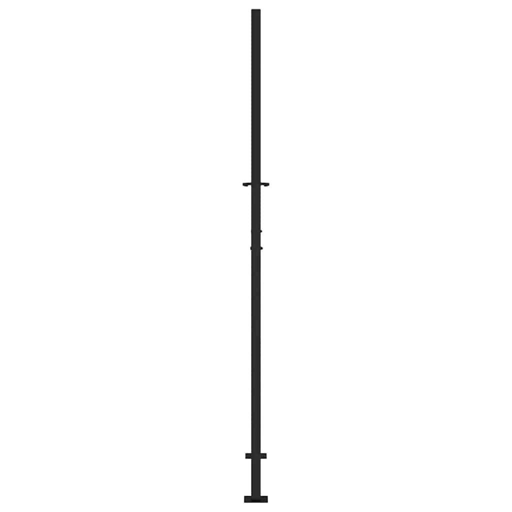 Garden Gate Black 105x205 cm Steel Trace Design