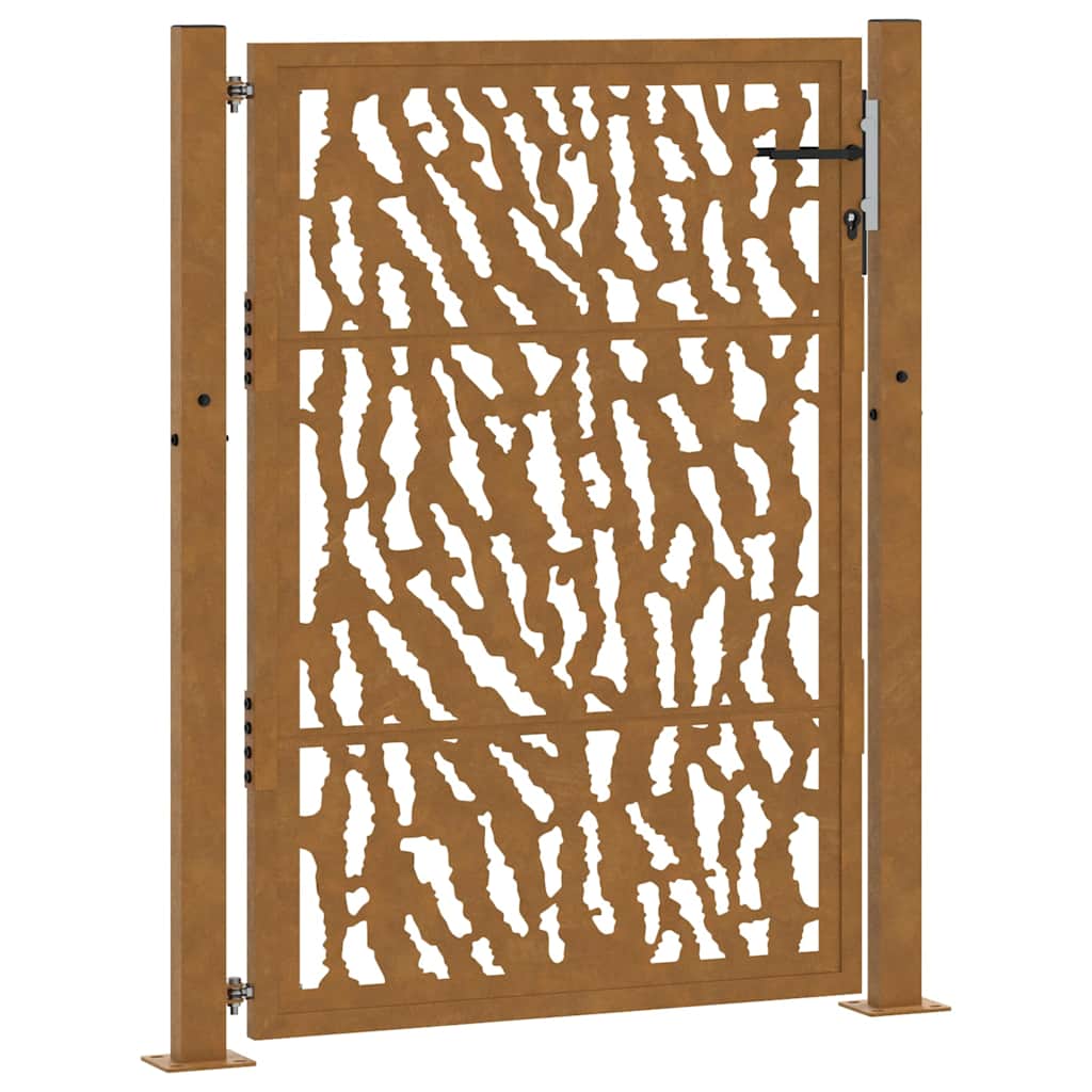 Garden Gate 105x130 cm Weathering Steel Trace Design